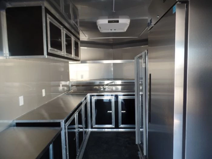 8.5' x 24' Black Porch Style Concession Food Trailer With Appliances 23 8.5' x 24' Black Porch Style Concession Food Trailer With Appliances - Image 23