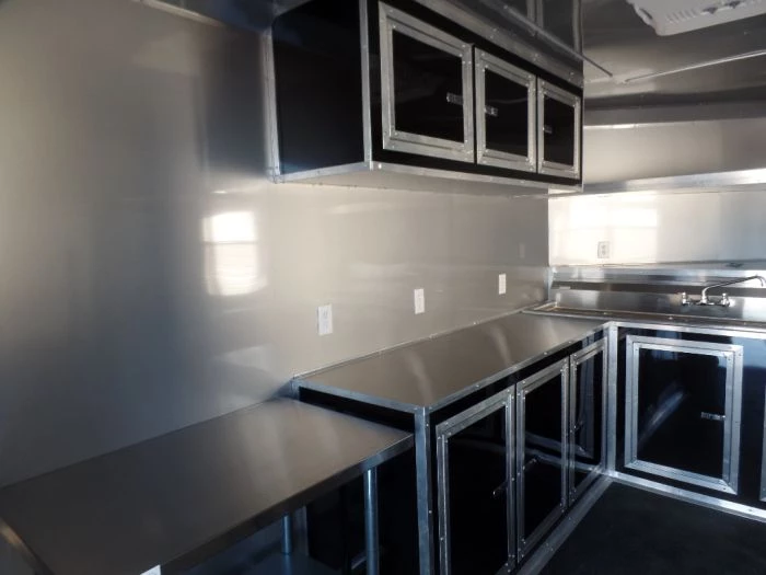 8.5' x 24' Black Porch Style Concession Food Trailer With Appliances 28 8.5' x 24' Black Porch Style Concession Food Trailer With Appliances - Image 28