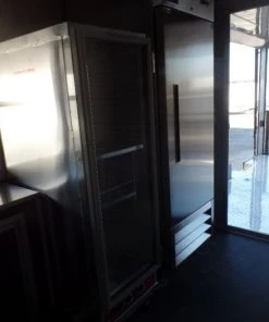 8.5' x 24' Black Porch Style Concession Food Trailer With Appliances 48 8.5' x 24' Black Porch Style Concession Food Trailer With Appliances -Cheap Concession Trailers Shop sam 9355