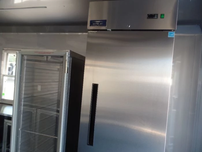 8.5' x 24' Black Porch Style Concession Food Trailer With Appliances 11 8.5' x 24' Black Porch Style Concession Food Trailer With Appliances - Image 11