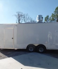 8.5' x 20' White Concession Food Trailer With Appliances -Cheap Concession Trailers Shop sam 9462