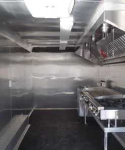 8.5' x 20' White Concession Food Trailer With Appliances -Cheap Concession Trailers Shop sam 9469