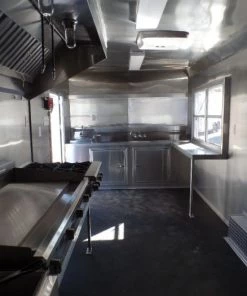 8.5' x 20' White Concession Food Trailer With Appliances -Cheap Concession Trailers Shop sam 9477