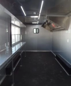 8.5' x 24' White Concession Food Trailer -Cheap Concession Trailers Shop sam 9503