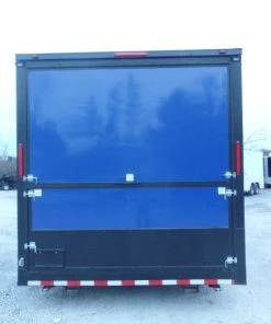 8.5' x 22' Cobalt Blue Porch Style Concession Food Trailer With Appliances -Cheap Concession Trailers Shop sam 9623