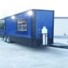 8.5' x 22' Cobalt Blue Porch Style Concession Food Trailer With Appliances