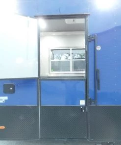 8.5' x 22' Cobalt Blue Porch Style Concession Food Trailer With Appliances -Cheap Concession Trailers Shop sam 9635