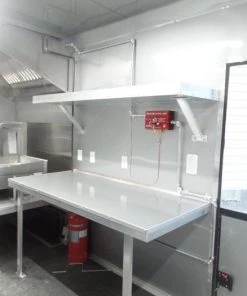 8.5' x 22' Cobalt Blue Porch Style Concession Food Trailer With Appliances -Cheap Concession Trailers Shop sam 9639