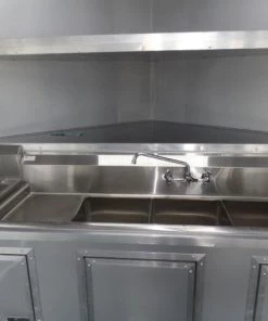 8.5' x 20' Black Porch Style Concession Food Trailer -Cheap Concession Trailers Shop sam 9753