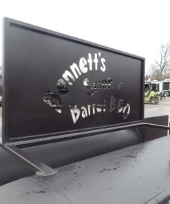 Smoker Custom Logo Sign Add-On Accessory - Use Your Own Logo -Cheap Concession Trailers Shop sam 9812