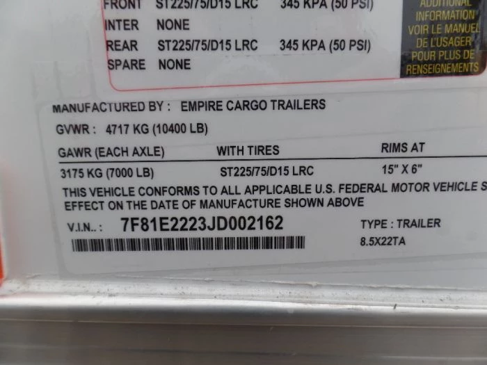 8.5' x 22' Concessions Food White BBQ Event Trailer 17 8.5' x 22' Concessions Food White BBQ Event Trailer - Image 17