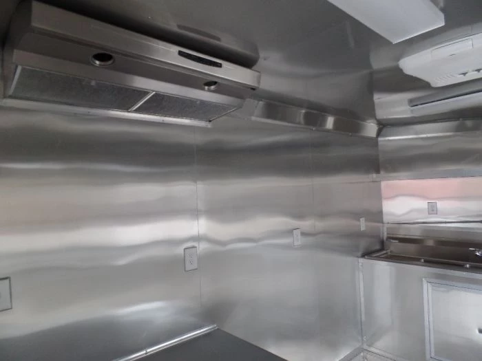 8.5' x 22' Concessions Food White BBQ Event Trailer 12 8.5' x 22' Concessions Food White BBQ Event Trailer - Image 12