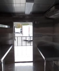 8.5' x 22' Concessions Food White BBQ Event Trailer 23 8.5' x 22' Concessions Food White BBQ Event Trailer -Cheap Concession Trailers Shop sam 9838