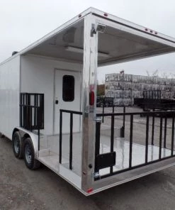 8.5' x 22' Concessions Food White BBQ Event Trailer 19 8.5' x 22' Concessions Food White BBQ Event Trailer -Cheap Concession Trailers Shop sam 9839