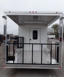 8.5' x 22' Concessions Food White BBQ Event Trailer 32 8.5' x 22' Concessions Food White BBQ Event Trailer -Cheap Concession Trailers Shop sam 9840