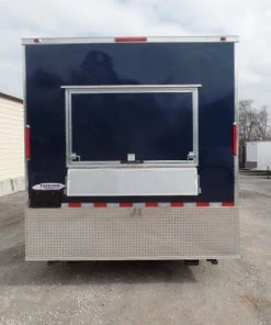 8.5' x 18' Indigo Blue Flat Nose Concession Food Trailer -Cheap Concession Trailers Shop sam 9886 2