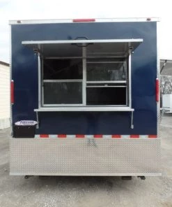 8.5' x 18' Indigo Blue Flat Nose Concession Food Trailer With Appliances 59 8.5' x 18' Indigo Blue Flat Nose Concession Food Trailer With Appliances -Cheap Concession Trailers Shop sam 9890 1 1