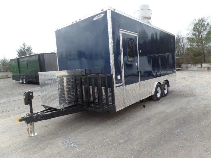8.5' x 18' Indigo Blue Flat Nose Concession Food Trailer With Appliances 30 8.5' x 18' Indigo Blue Flat Nose Concession Food Trailer With Appliances - Image 30