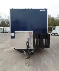 8.5' x 18' Indigo Blue Flat Nose Concession Food Trailer With Appliances 51 8.5' x 18' Indigo Blue Flat Nose Concession Food Trailer With Appliances -Cheap Concession Trailers Shop sam 9894 1 1