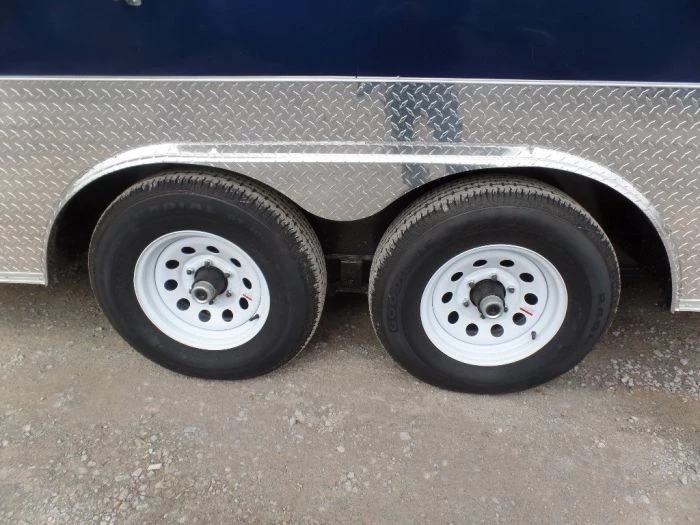 8.5' x 18' Indigo Blue Flat Nose Concession Food Trailer With Appliances 3 8.5' x 18' Indigo Blue Flat Nose Concession Food Trailer With Appliances - Image 3