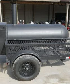 Smoker Trailer Pull Behind 5'x8' with Large Wood Cage -Cheap Concession Trailers Shop smoker.6 1