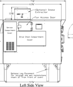 Southern Pride SPX-300 Stainless Steel Interior Exterior Rotisserie Smoker