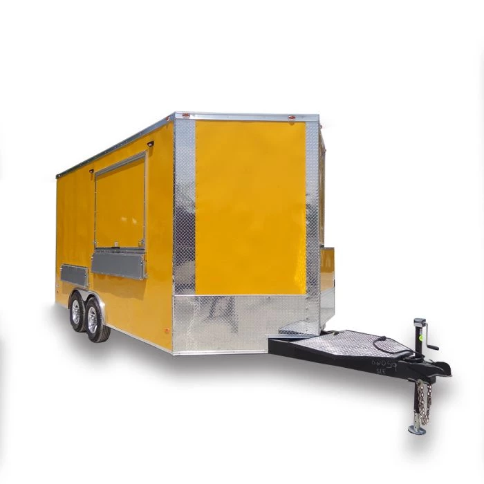 8.5' x 16' Yellow Food Concession Trailer 1 8.5' x 16' Yellow Food Concession Trailer